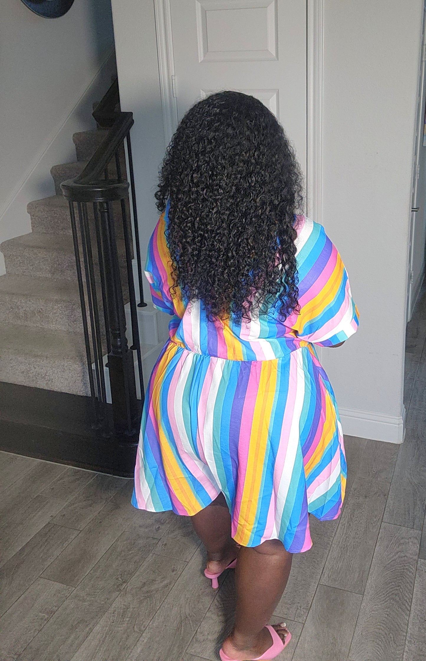 Artsy (Blue Striped or Coral Striped) | Romper