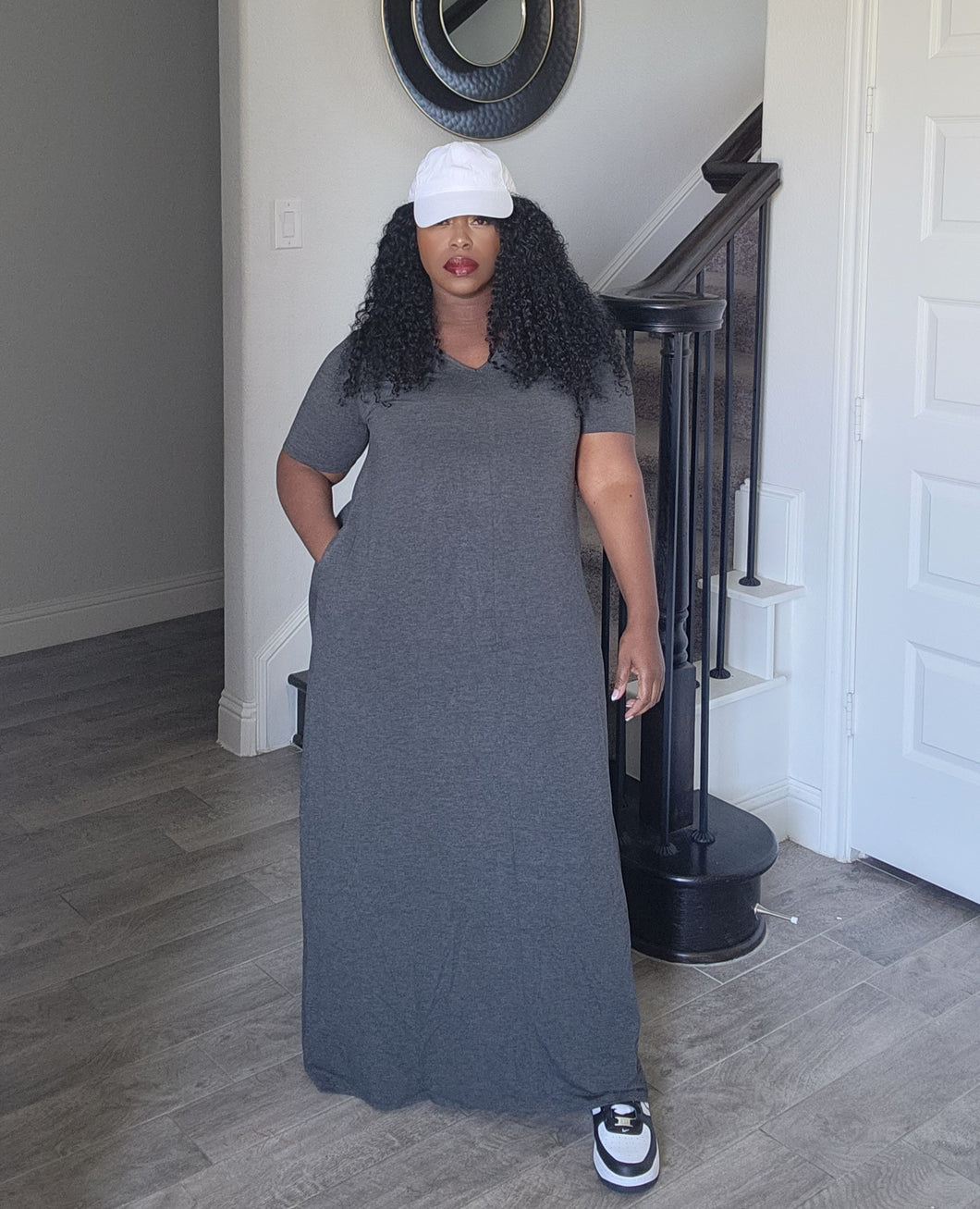 Breezy-CHARCOAL| Maxi Dress