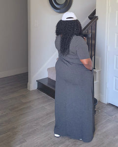 Breezy-CHARCOAL| Maxi Dress