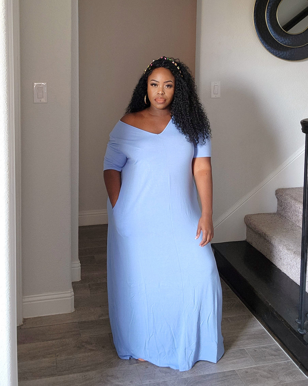Breezy-SPRING BLUE| Maxi Dress