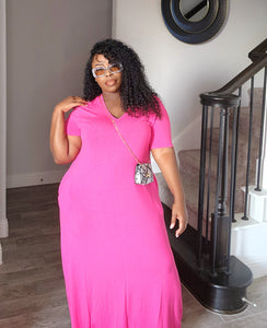 Breezy-FUCHSIA | Maxi Dress