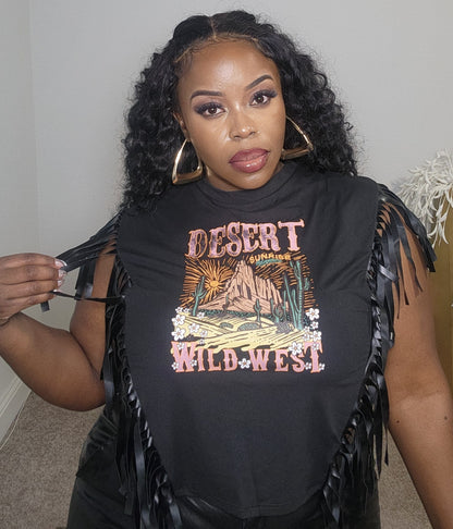 Cowgirl or Wild West  | Fringe T-shirt