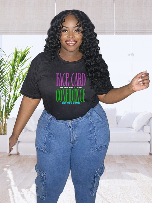 Face Card (Black) | T-Shirt
