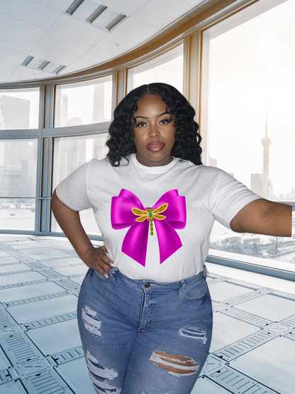 Pretty Bow (Pink) | T-Shirt