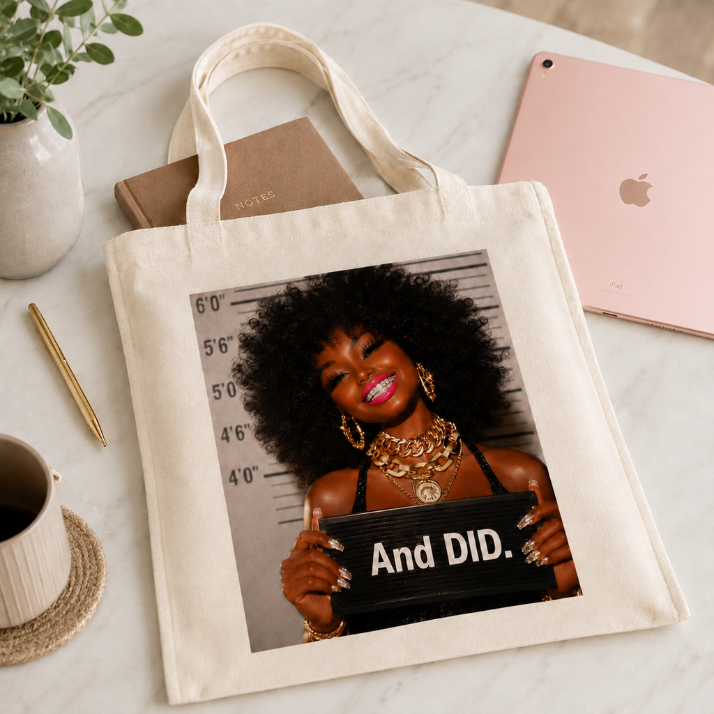 And DID Statement Tote | Personalized Canvas Bag