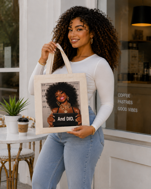 And DID Statement Tote | Personalized Canvas Bag