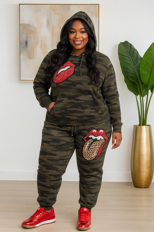 Bootcamp (Camo Green) | Jogger Set