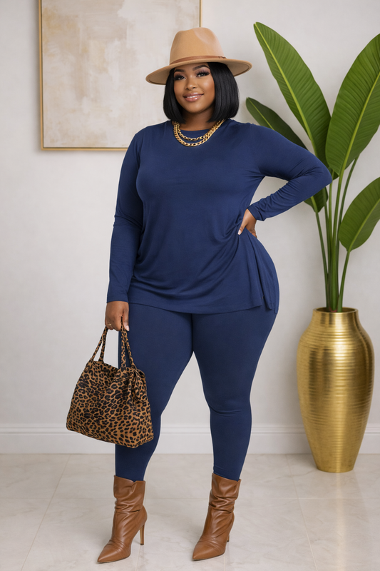 No Chill ( Lt Navy) | 2pc Set