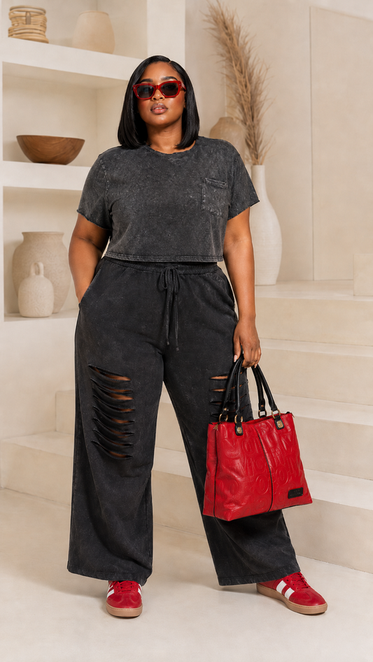 Eastside - Charcoal Wash | 2pc Set