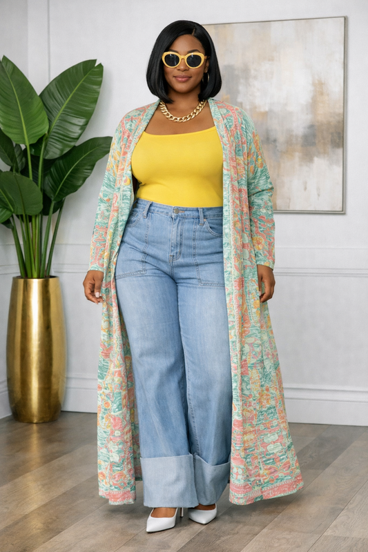 Truth Is (Green) | Long Cardigan