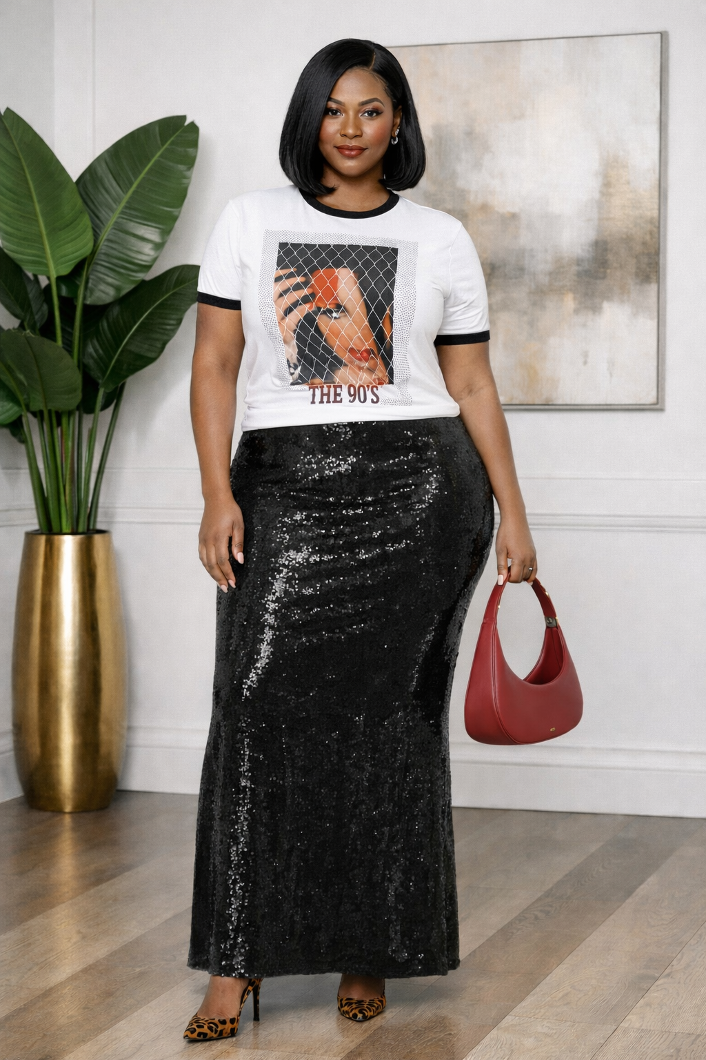 No Stare | Sequin Skirt