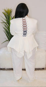 Self Made - White Suit - Curve Six Boutique