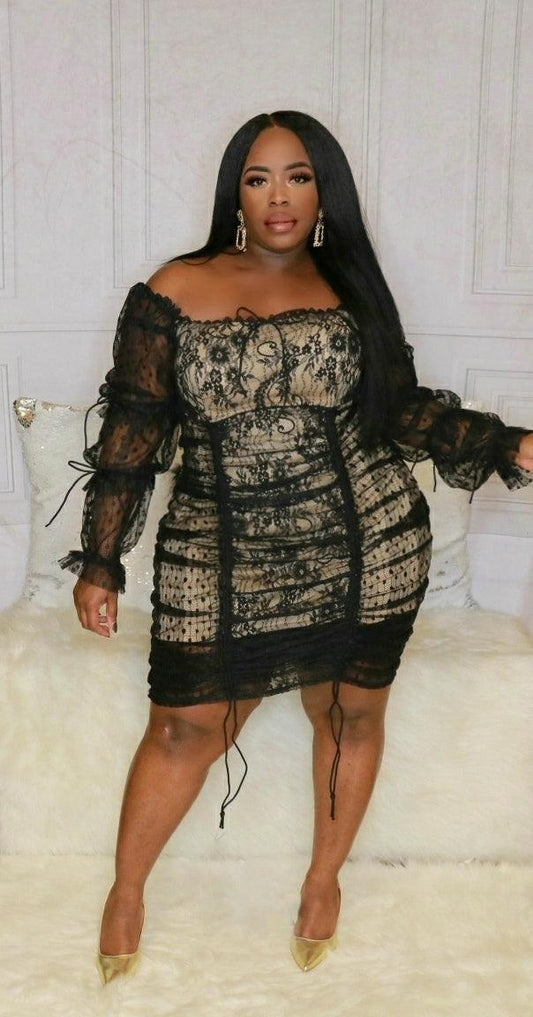 Hopeless Romantic - Ruched Dress (Restocked) - Curve Six Boutique
